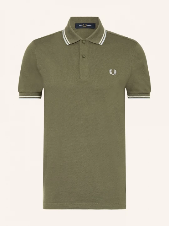 Obrázek produktu Fred Perry Piqué Polokošile olivová / bílá