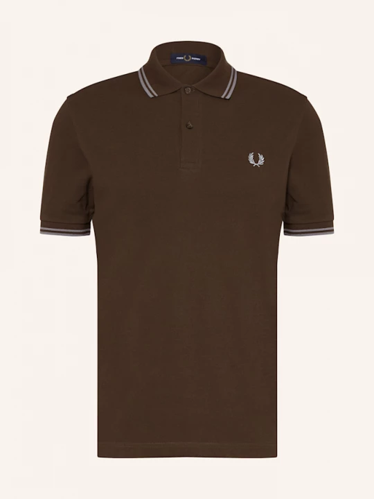 Obrázek produktu Fred Perry Piqué Polokošile tmavě hnědá
