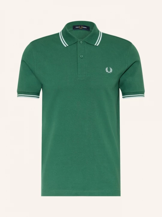 Obrázek produktu Fred Perry Piqué Polokošile zelená / tmavě modrá
