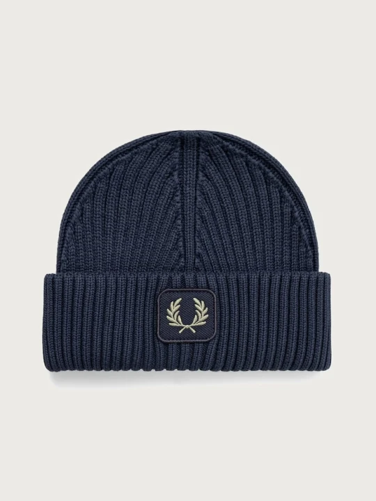 Obrázek produktu Fred Perry pletená bavlněná čepice námořnická modř