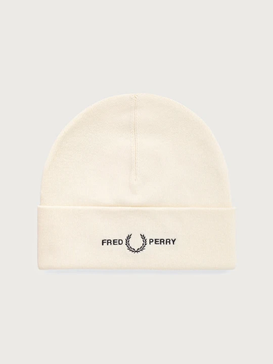 Obrázek produktu Fred Perry pletená čepice s bavlnou béžová