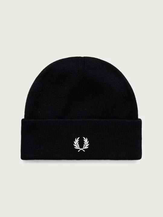 Obrázek produktu Fred Perry pletená čepice s vlnou černá