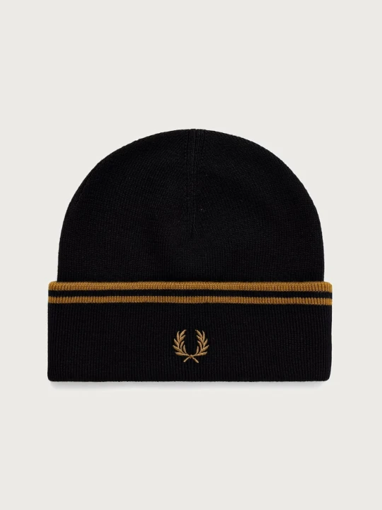 Obrázek produktu Fred Perry pletená čepice s vlnou černá