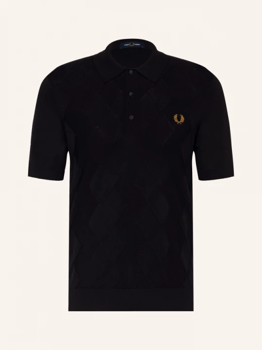 Obrázek produktu Fred Perry Pletené Polo Tričko černá