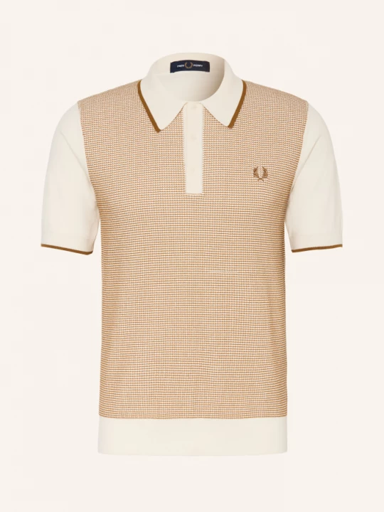 Obrázek produktu Fred Perry Pletené Polo Tričko světle hnědá / režná