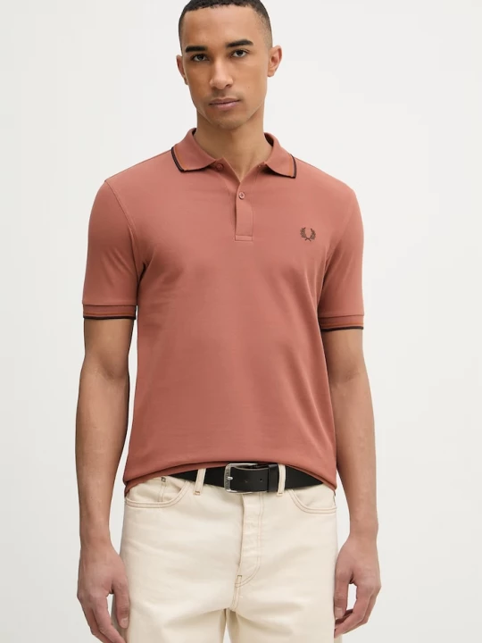 Obrázek produktu Fred Perry polo pánské bavlněné oranžová