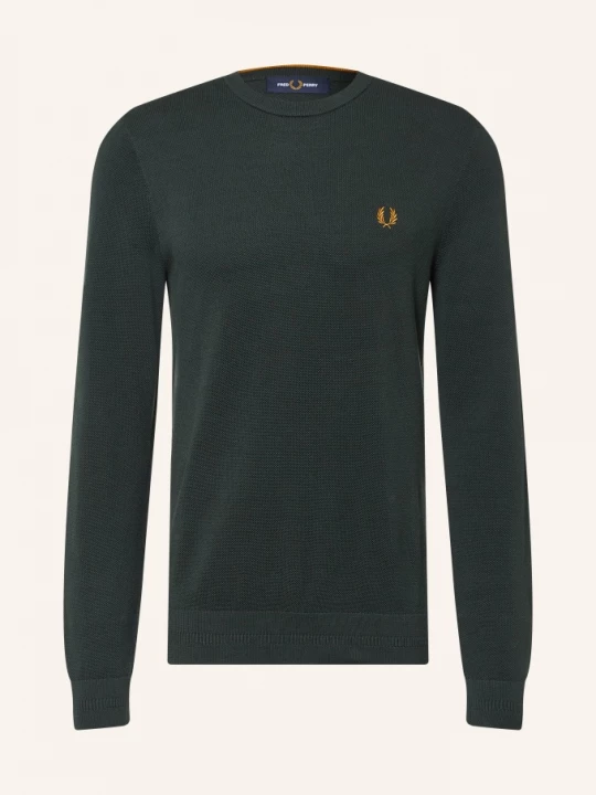 Obrázek produktu Fred Perry Svetr Z Piké tmavě zelená