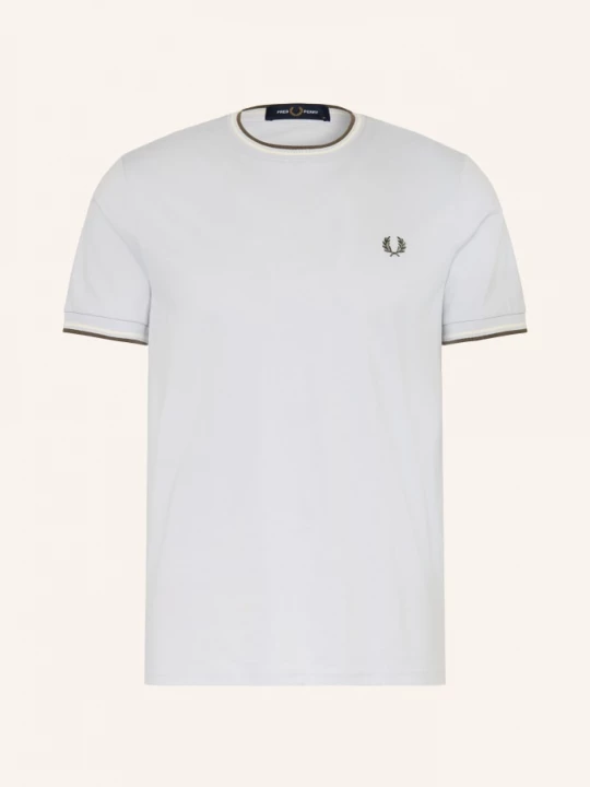 Obrázek produktu Fred Perry Tričko černošedá / režná / tmavě zelená