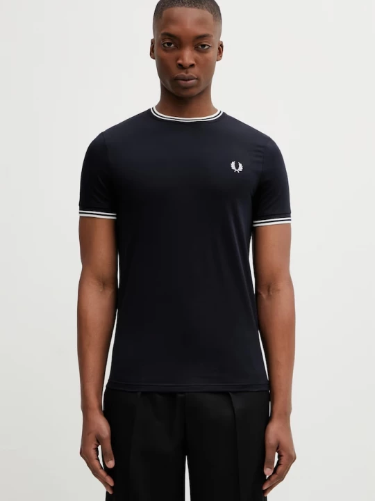 Obrázek produktu Fred Perry tričko pánské bavlněné námořnická modř