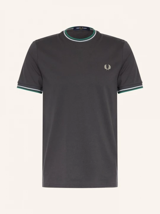 Obrázek produktu Fred Perry Tričko tmavě šedá / černošedá / tmavě zelená