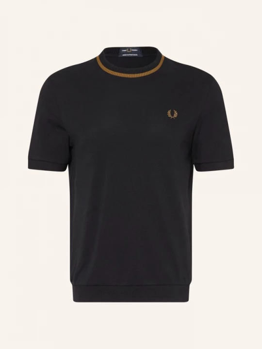 Obrázek produktu Fred Perry Tričko Z Piké černá / koňaková