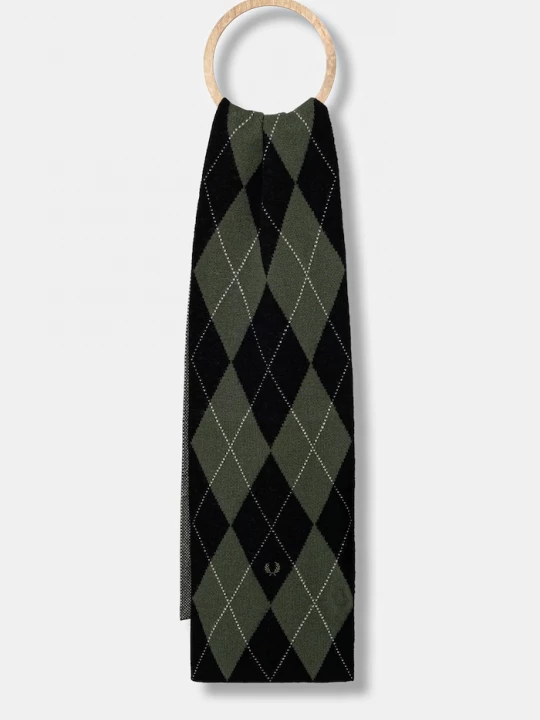 Obrázek produktu Fred Perry Vlněná šála Fred Perry zelená