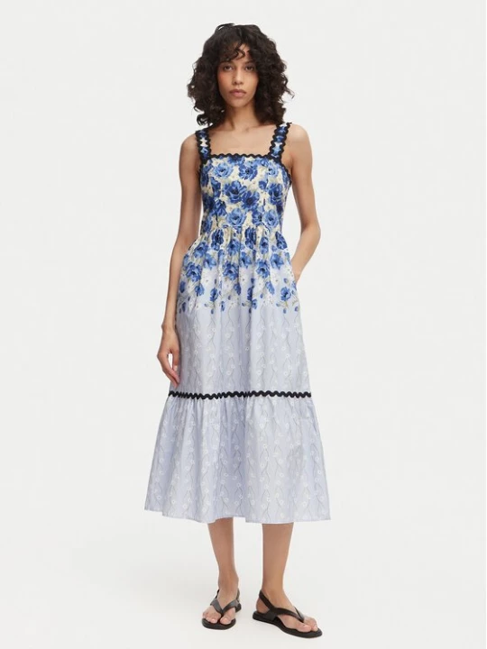 Obrázek produktu French Connection Letní šaty Ivy Cambria 719T7 Světle modrá Regular Fit