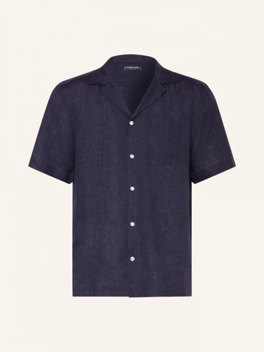 Obrázek produktu Frescobol Carioca Letní Košile Angelo Extra Slim Fit Z Lnu tmavě modrá