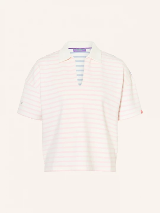 Obrázek produktu Frieda & Freddies Jerseyové Polo Tričko bílá / růžová
