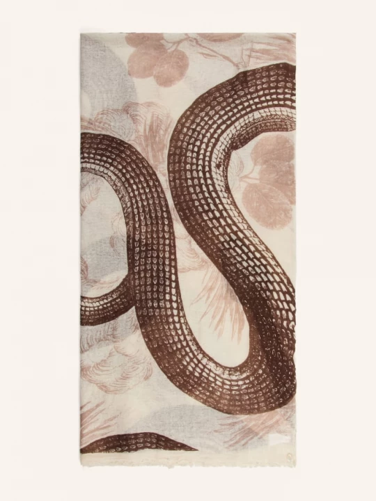 Obrázek produktu Friendly Hunting Kašmírová Šála Garden Eden krémová / tmavě hnědá / béžová