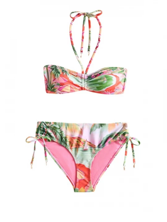 Obrázek produktu Friends Like These Bikiny světle zelená / tmavě zelená / pink / bílá