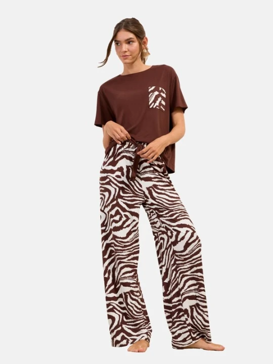Obrázek produktu Friends Like These Pyžamo čokoládová / bílá