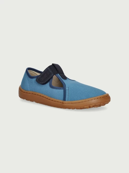 Obrázek produktu Froddo Pantofle dětské BAREFOOT CANVAS T-BAR modrá