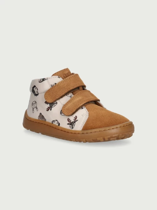 Obrázek produktu Froddo Polobotky dětské kožené BAREFOOT FIRST STEP béžová
