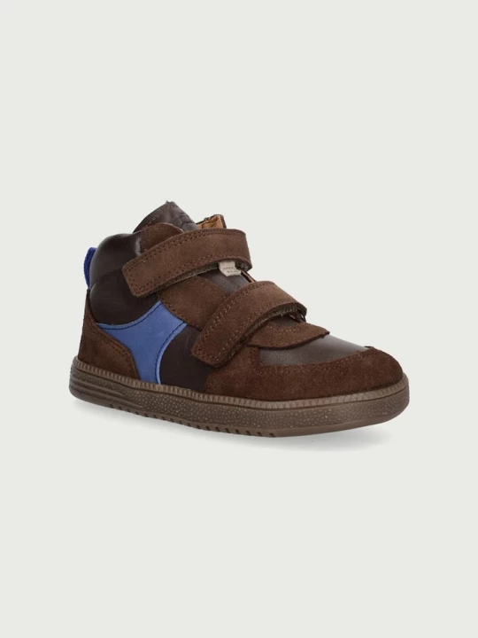 Obrázek produktu Froddo Polobotky dětské kožené LOOP HIGH-TOPS BAREFOOT hnědá