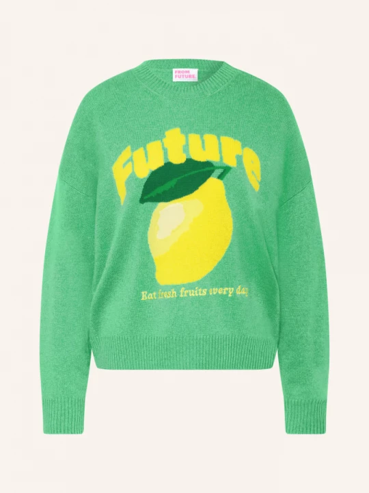Obrázek produktu From Future Kašmírový Svetr zelená / žlutá
