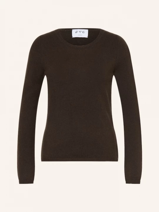 Obrázek produktu Ftc Cashmere Kašmírový Svetr tmavě hnědá