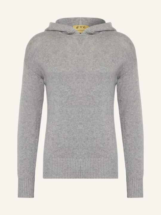 Obrázek produktu Ftc Cashmere Pletená Mikina S Kapucí S Kašmírem šedá