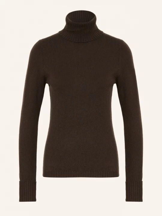 Obrázek produktu Ftc Cashmere Svetr S Rolákem Z Kašmíru tmavě hnědá