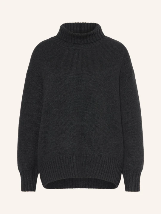 Obrázek produktu Ftc Cashmere Svetr S Rolákem Z Kašmíru tmavě šedá