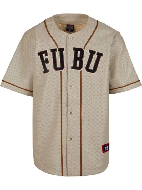 Obrázek produktu FUBU Tričko  béžová / hnědá / černá / bílá