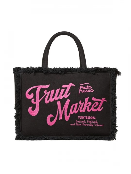 Obrázek produktu Funky Buddha Plážová taška pink / černá