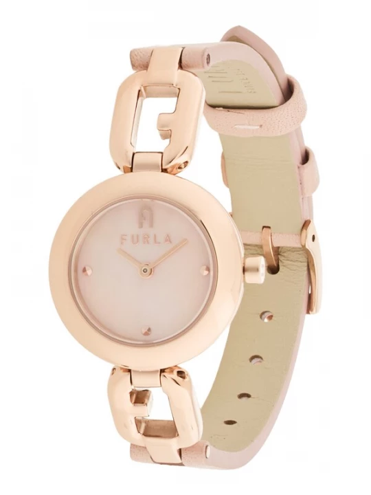 Obrázek produktu FURLA Analogové hodinky 'ARCO CHAIN'  růžově zlatá / pudrová