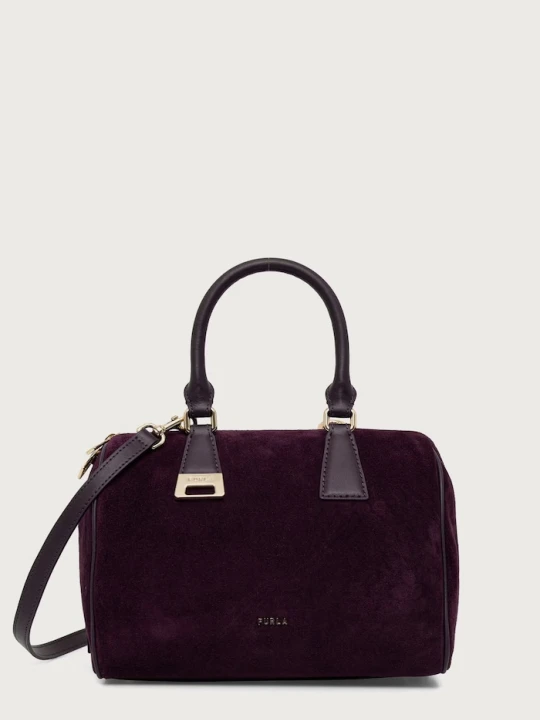 Obrázek produktu Furla crossbody kabelka dámská semišová Olivia M Boston Bag fialová