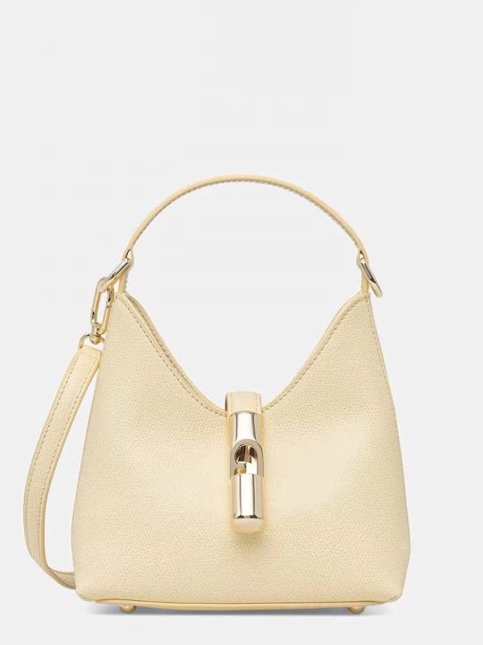 Obrázek produktu Furla hobo kabelka dámská kožená žlutá