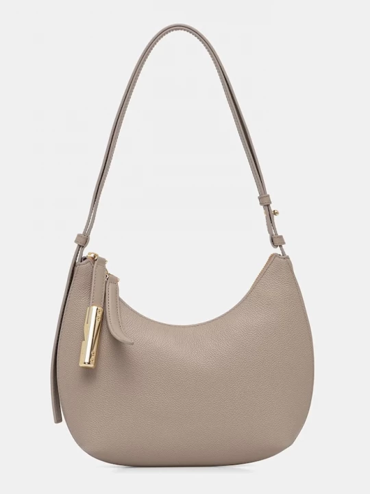Obrázek produktu Furla kabelka rohlík dámská kožená Goccia S Shoulder Bag béžová
