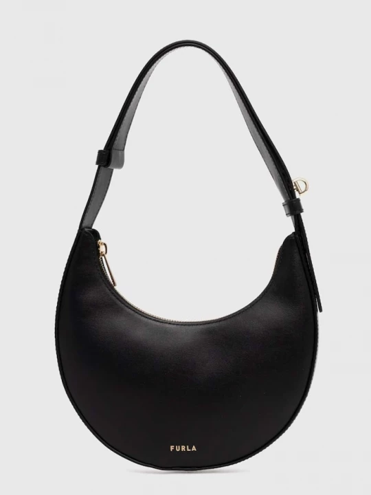 Obrázek produktu Furla Kožená kabelka Furla černá
