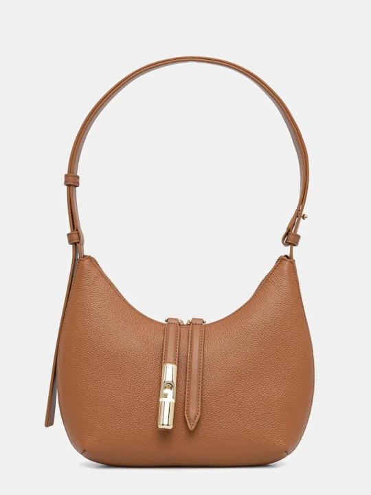 Obrázek produktu Furla Kožená kabelka Furla hnědá