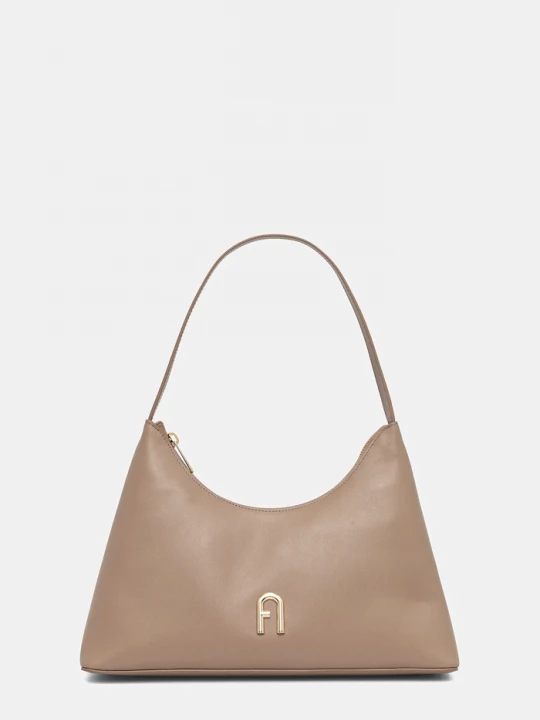 Obrázek produktu Furla Kožená kabelka Furla hnědá