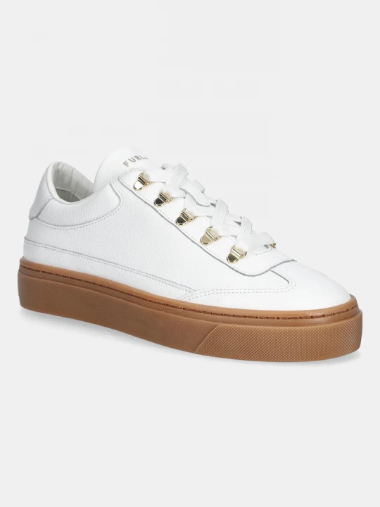 Obrázek produktu Furla Kožené tenisky Furla Enjoy Lace-Up Sneaker