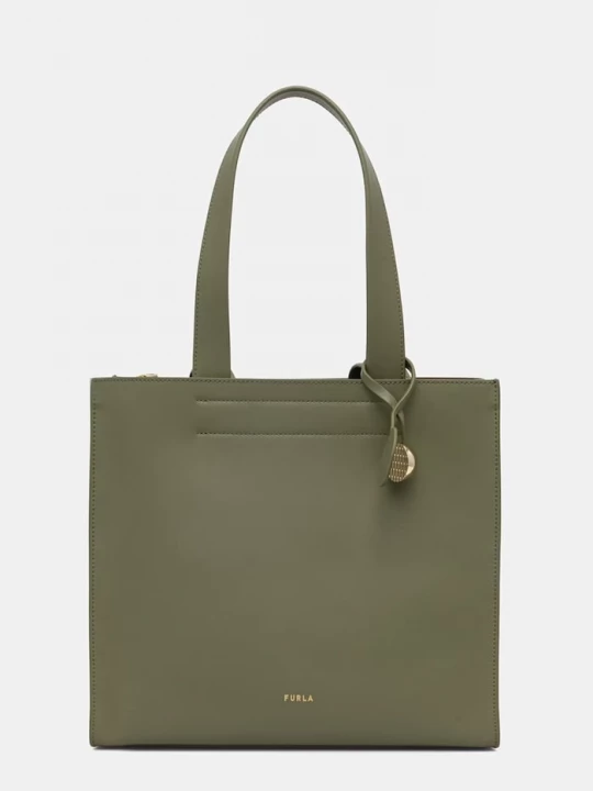 Obrázek produktu Furla nákupní taška dámská kožená Divide It M Tote zelená