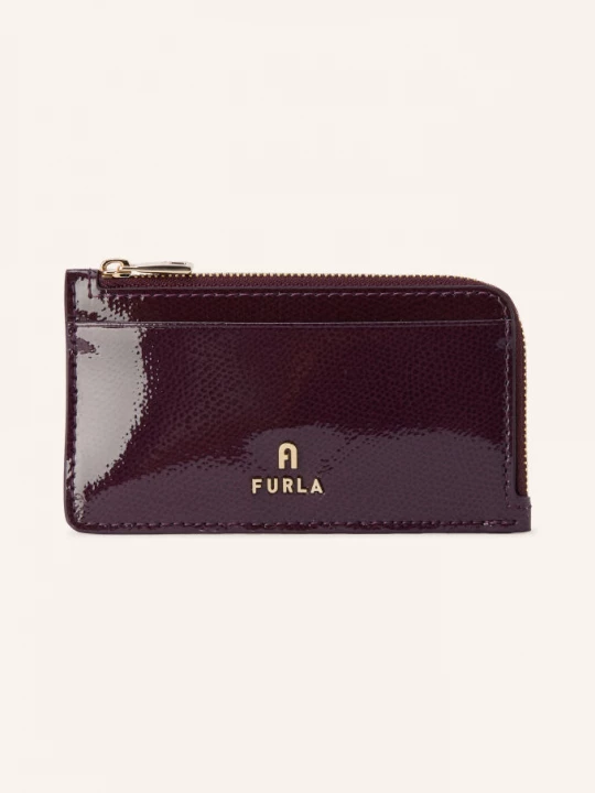 Obrázek produktu Furla Pouzdro Na Karty Camelia tmavě fialová / zlatá