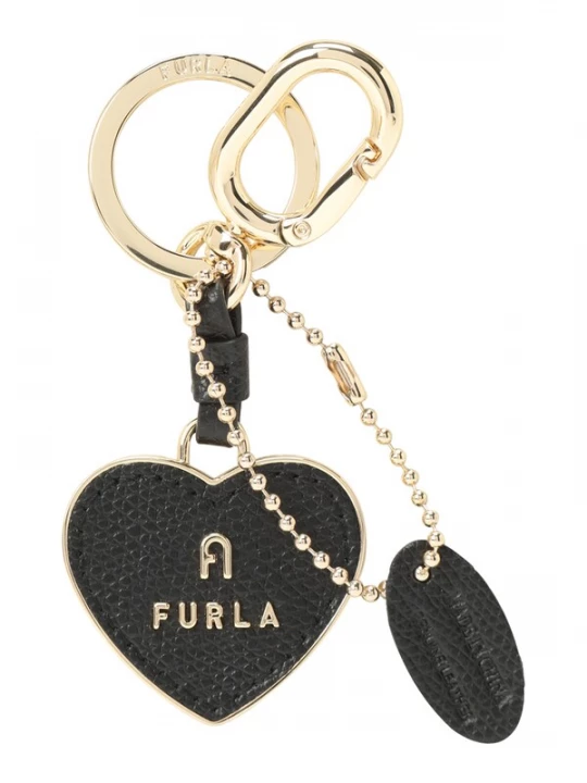 Obrázek produktu FURLA Přívěsek na klíče 'CAMELIA' zlatá / černá