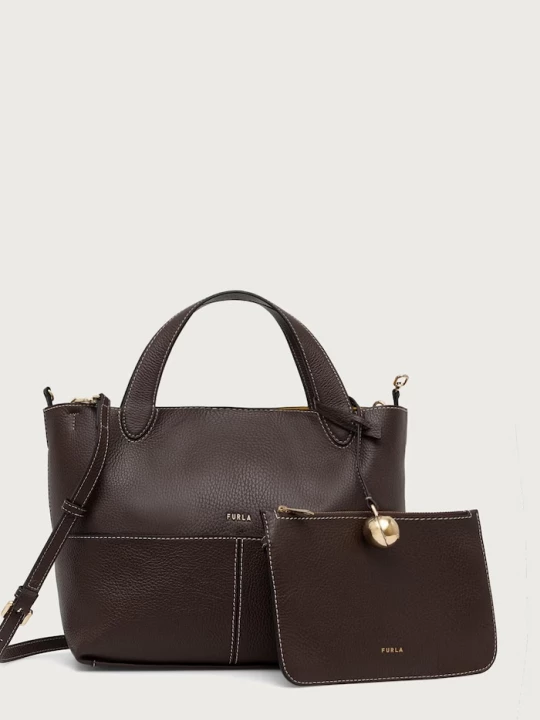 Obrázek produktu Furla tote taška dámská kožená Primrose M Tote hnědá