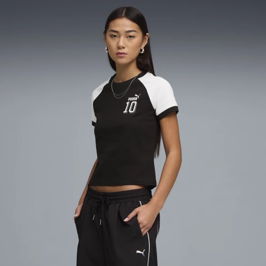 Obrázek produktu FUTURE.PUMA.ARCHIVE Slim Ringer Tee Women, Clothing, Black