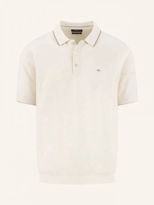 Obrázek produktu Fynch-Hatton Pletené Polo Tričko krémová / khaki