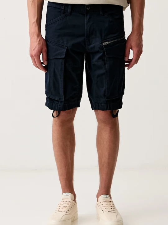 Obrázek produktu G-Star cargo šortky pánské bavlněné s elastanem Rovic zip regular námořnická modř