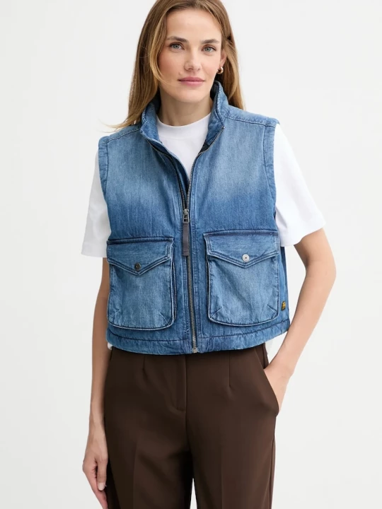Obrázek produktu G-Star Džínová vesta G-Star 2-Pkt Padded modrá