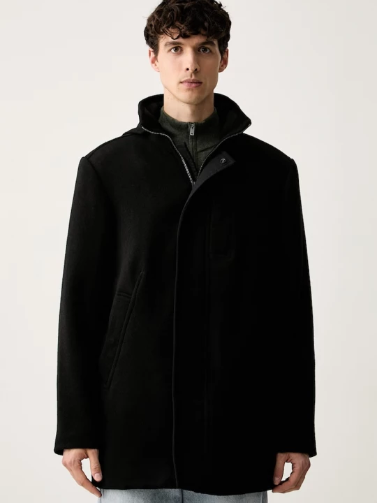 Obrázek produktu G-Star kabát pánský s vlnou Garber Wool Trench černá