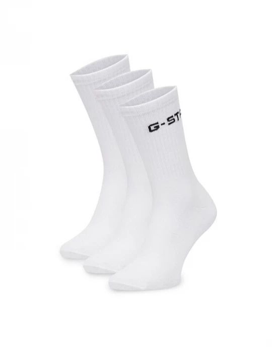 Obrázek produktu G-STAR Krátké ponožky CEO_AS_G_STAR_001W_AW26 (3-PACK) Bílá